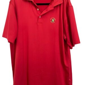 Peter Millar summer comfort Red Polo Shirt 2013 US amateur logo